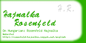 hajnalka rosenfeld business card